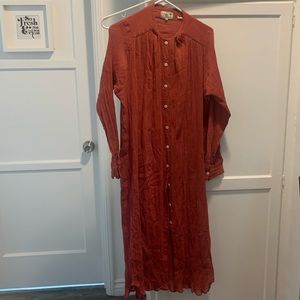2 for $20- plisse dress- xs but stretchy - really pretty coral color